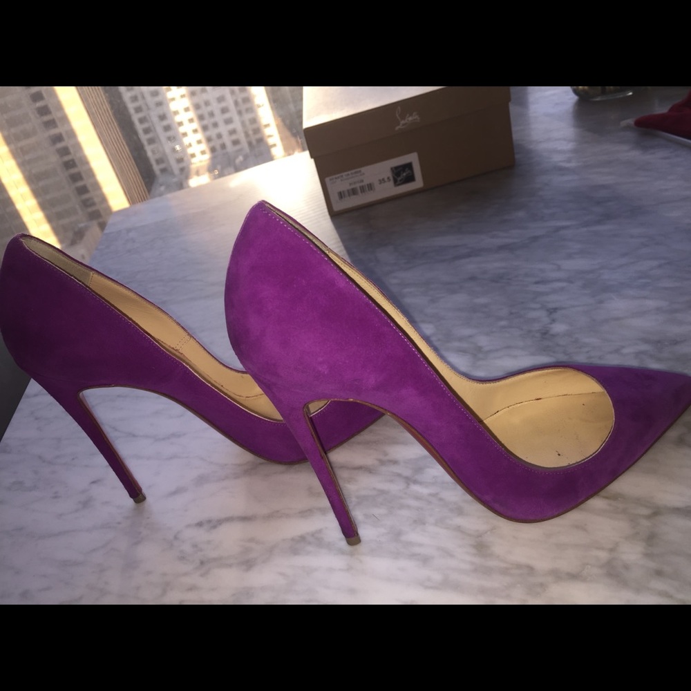 Christian Louboutin So Kate Suede Pumps Heels - Picture 6 of 8